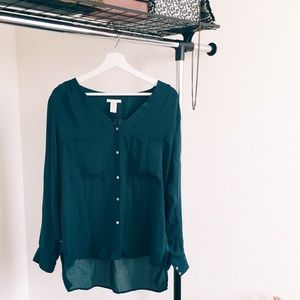 Emerald Green Blouse